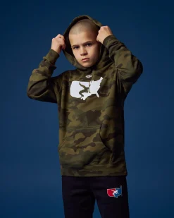 Hoodies & Pullovers>RUDIS USA Wrestling Logo Youth Tradition Hoodie