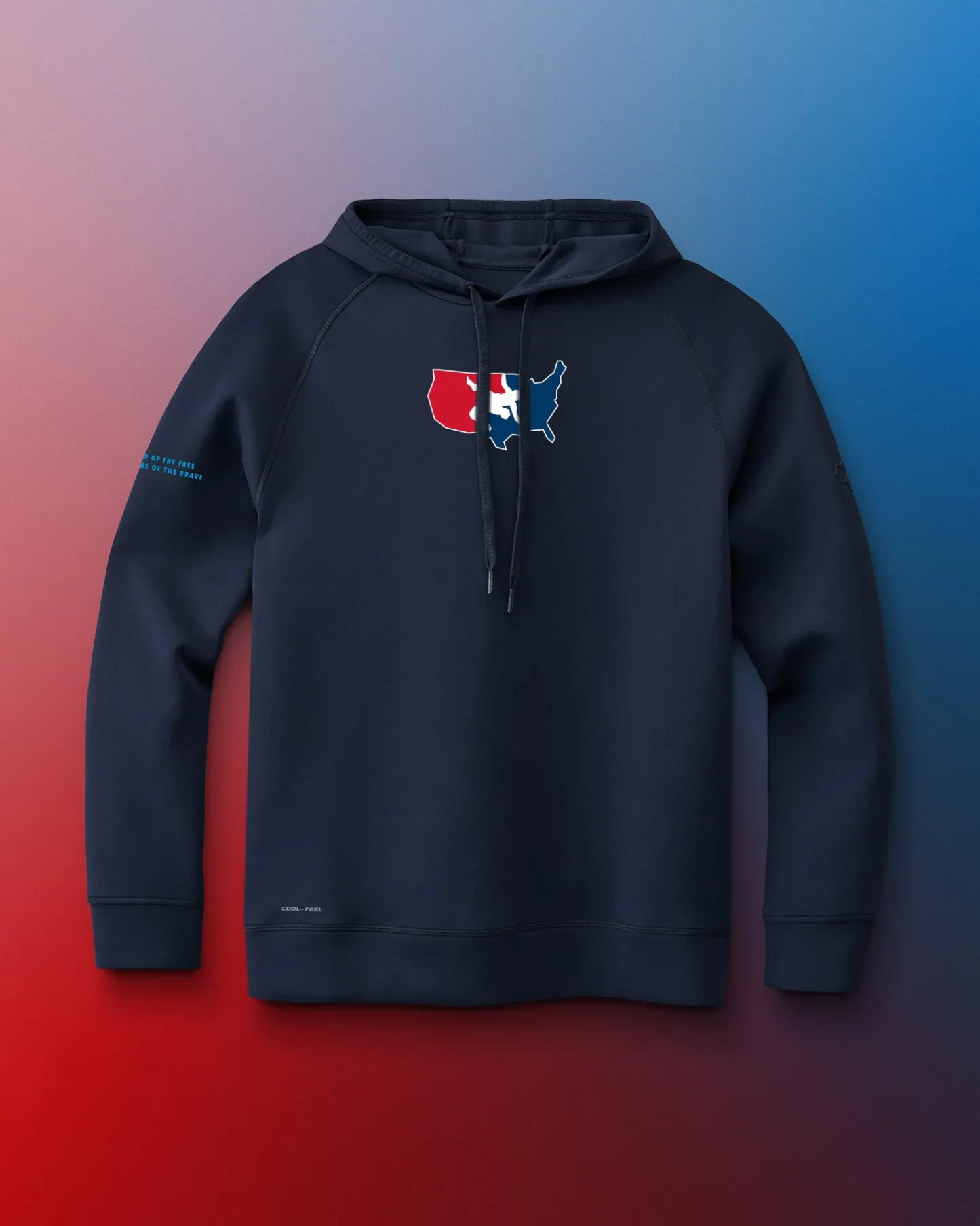 Hoodies & Pullovers|Hoodies & Pullovers>RUDIS USA Wrestling USA COOL-FEEL Hoodie Navy
