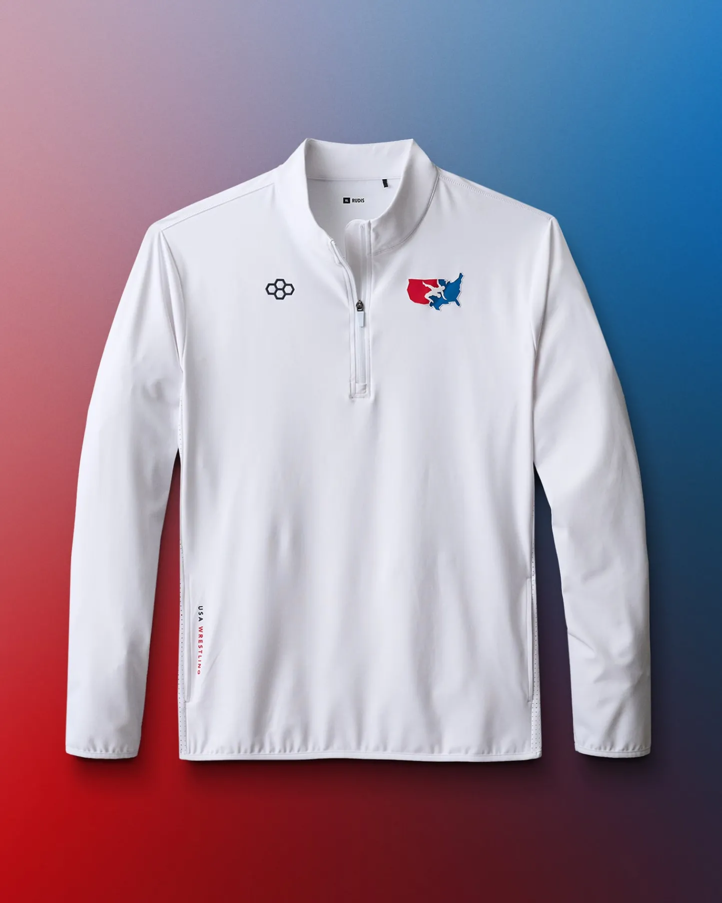 Hoodies & Pullovers|Jackets & Vests>RUDIS USA Wrestling Victory 1/4 Zip Jacket