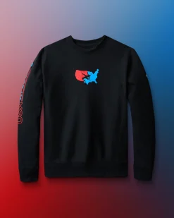 Hoodies & Pullovers|Hoodies & Pullovers>RUDIS USA Wrestling Vintage Tradition Crewneck Black