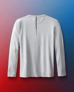 Shirts & Tees>RUDIS USA Wrestling Wordmark Performance Heather Long Sleeve Heather Lunar