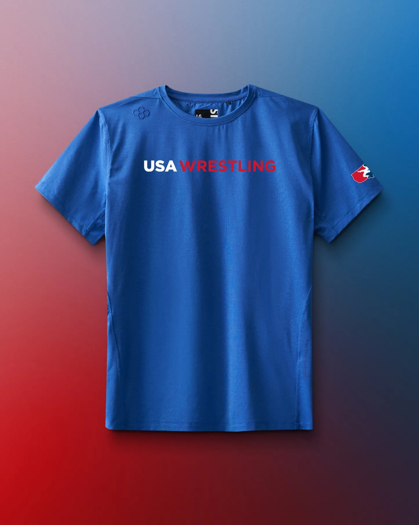 Shirts & Tees|Shirts & Tees>RUDIS USA Wrestling Wordmark Performance Heather T-Shirt