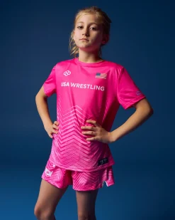 Shirts & Tees>RUDIS USAW Icon Girl's Sublimated T-Shirt Pink