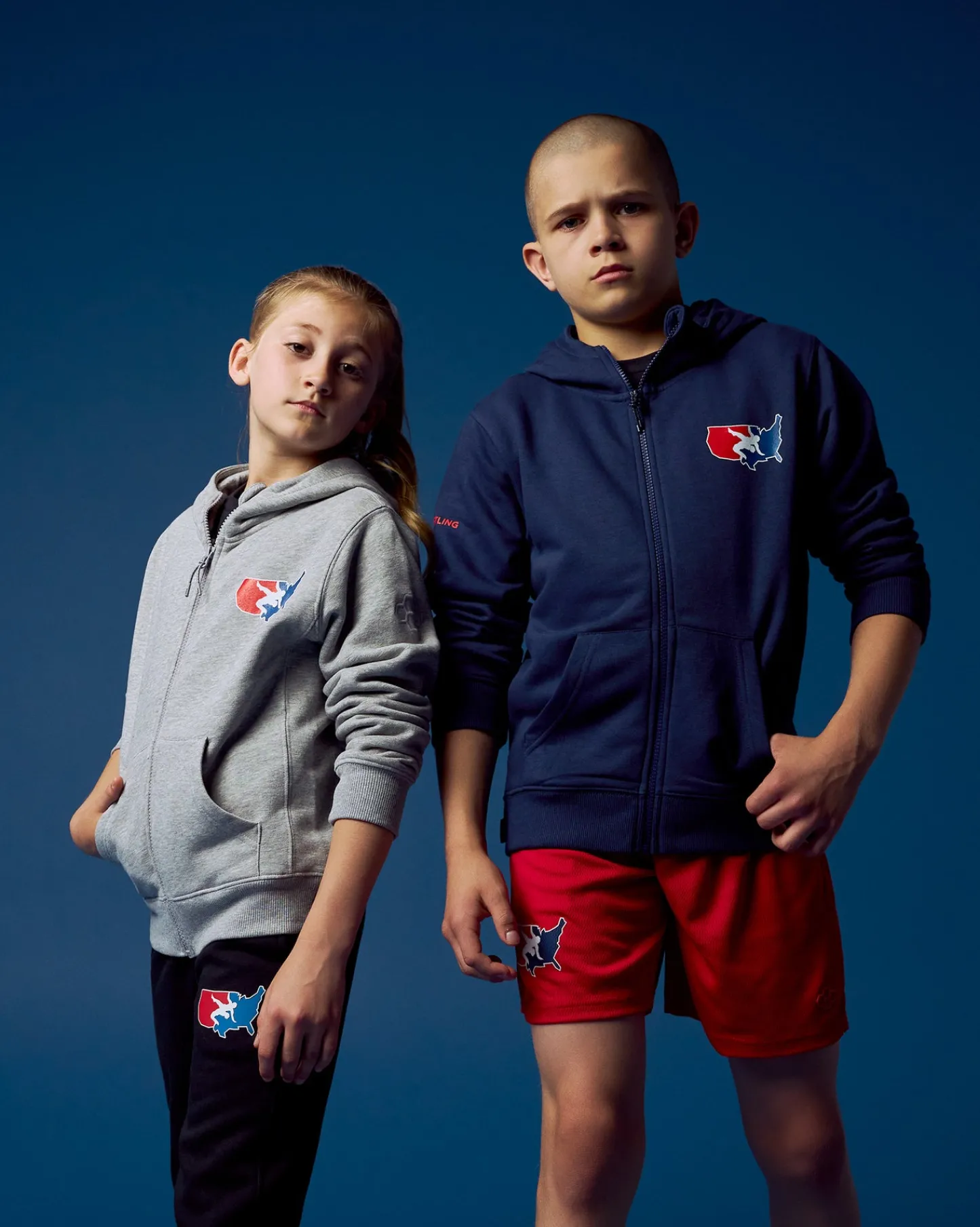 Hoodies & Pullovers>RUDIS USAW Logo Comfort Fleece Youth Full Zip