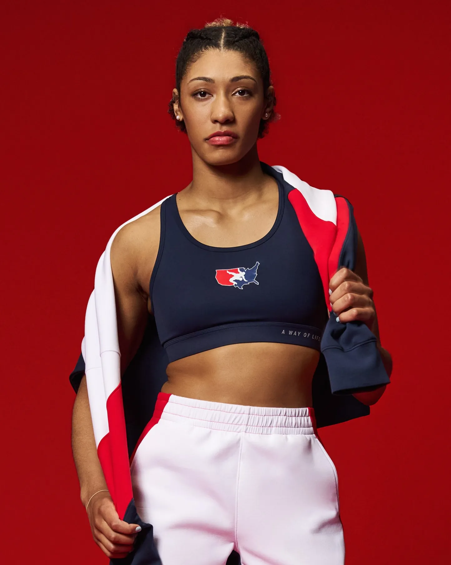 Sports Bras>RUDIS USAW Logo Women's Sports Bra