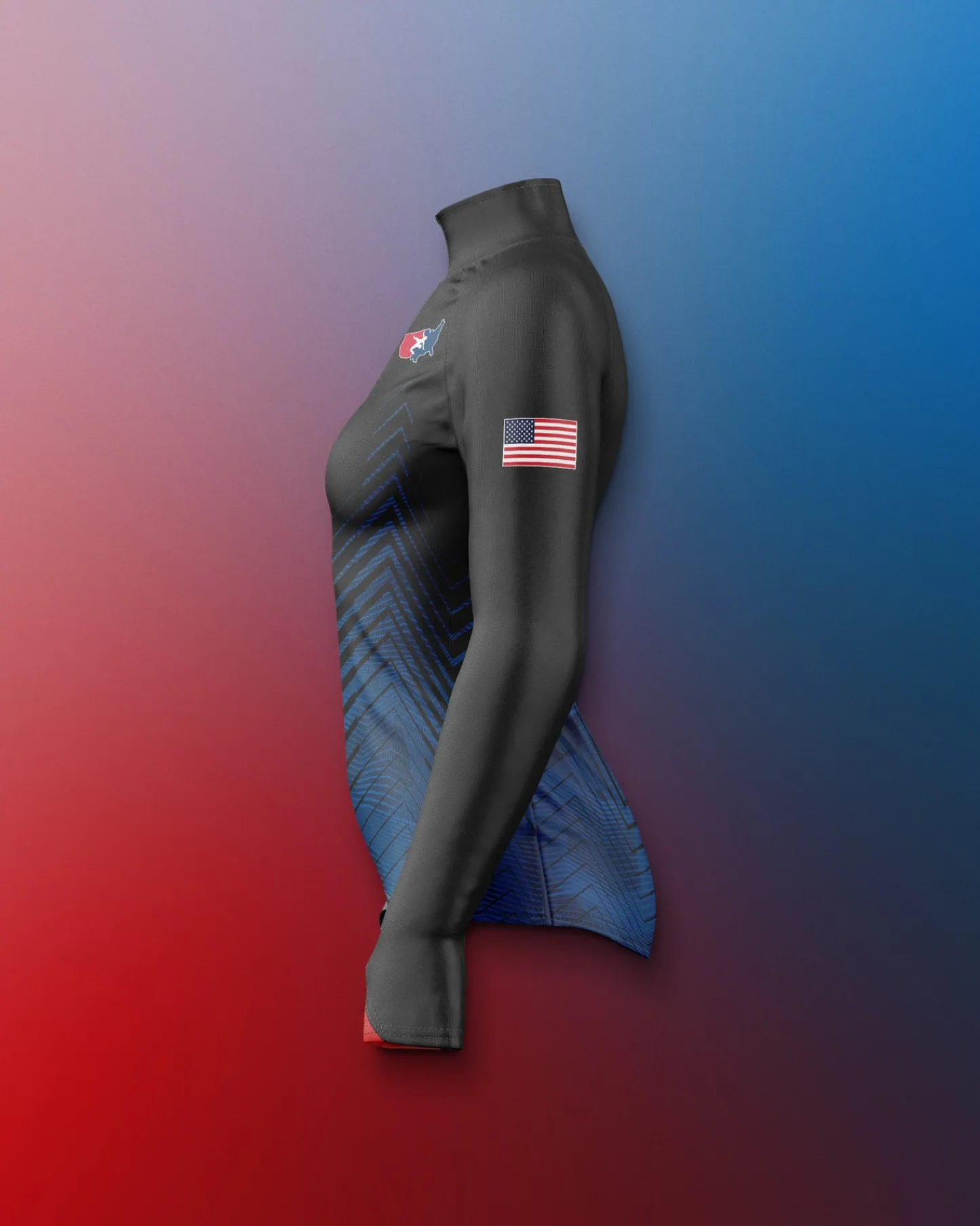 Jackets & 1/4 Zips>RUDIS USAW Women's Sublimated 1/4 Zip Navy