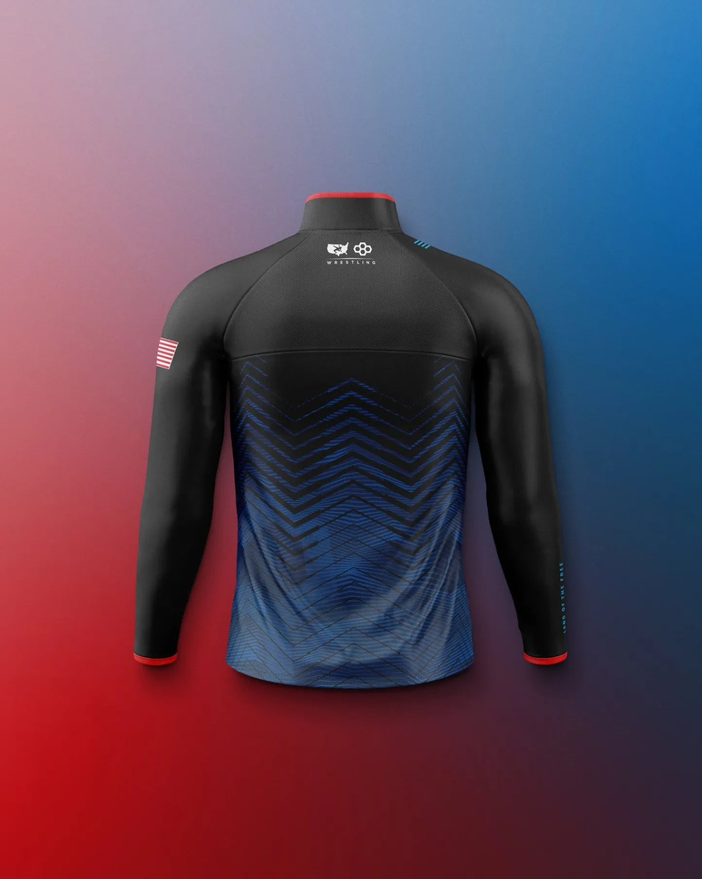 Jackets & 1/4 Zips>RUDIS USAW Youth Sublimated 1/4 Zip Navy