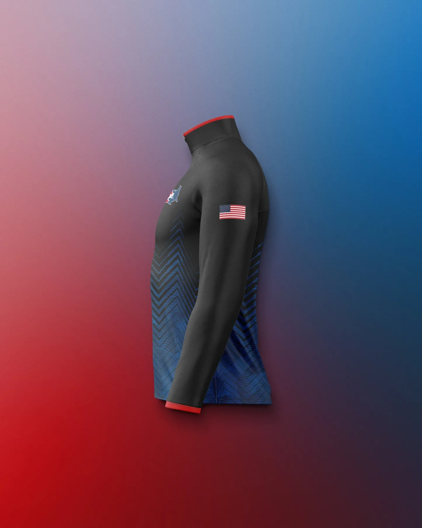 Jackets & 1/4 Zips>RUDIS USAW Youth Sublimated 1/4 Zip Navy
