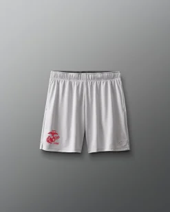 Shorts & Bottoms>RUDIS USMC Wrestling Emblem 8" 2.0 Youth Mesh Shorts Lunar