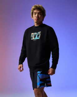 Hoodies & Pullovers|Hoodies & Pullovers>RUDIS UWW Abstract Comfort Fleece Crewneck Black
