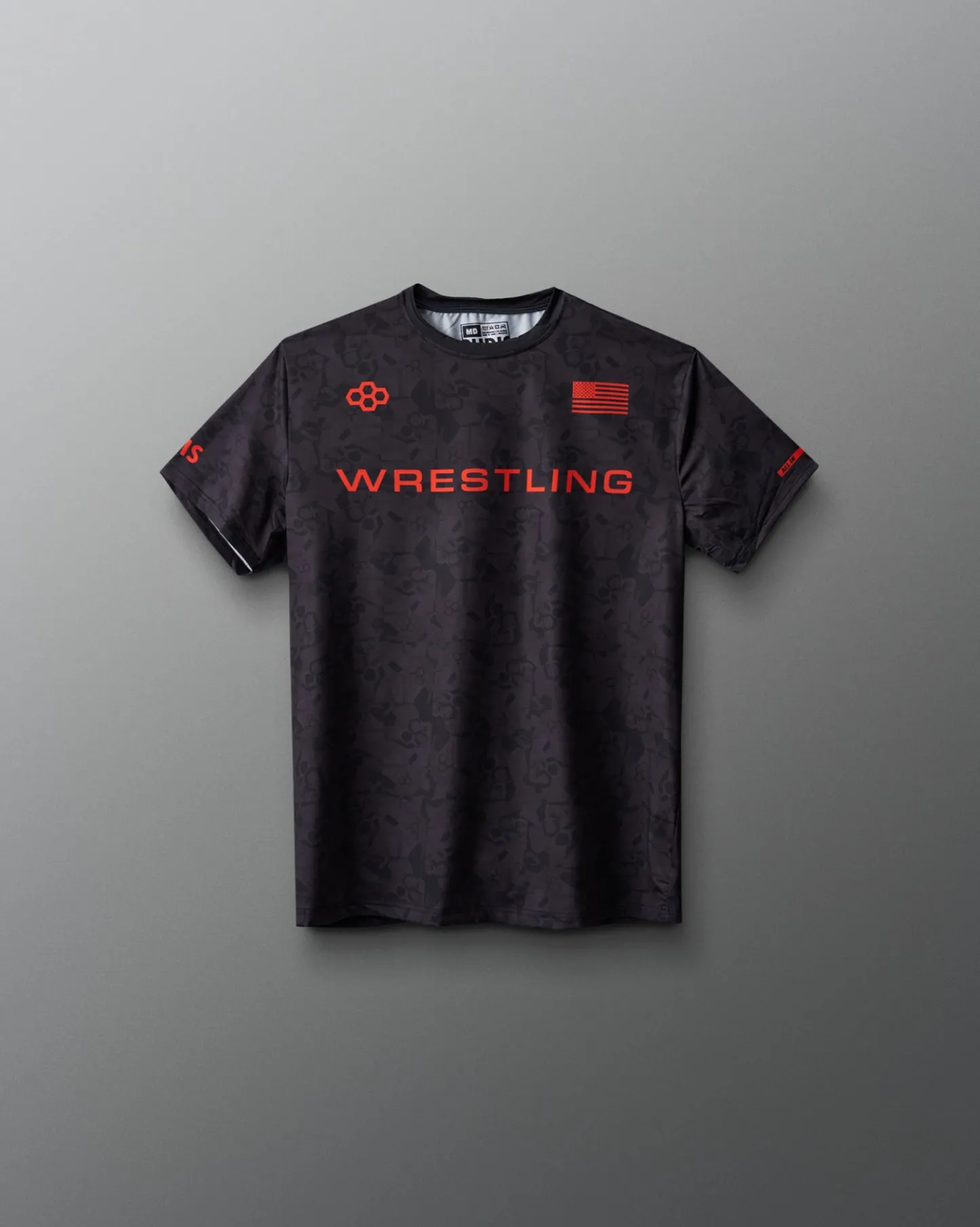 Shirts & Tees>RUDIS Wrestling Wordmark Black Camo Youth Sublimated T-Shirt
